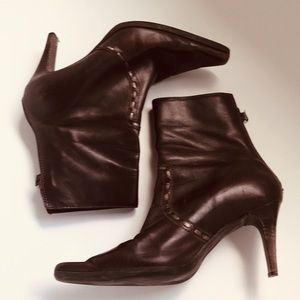 Unisa Genuine Brown Leather 3” Ankle Boot